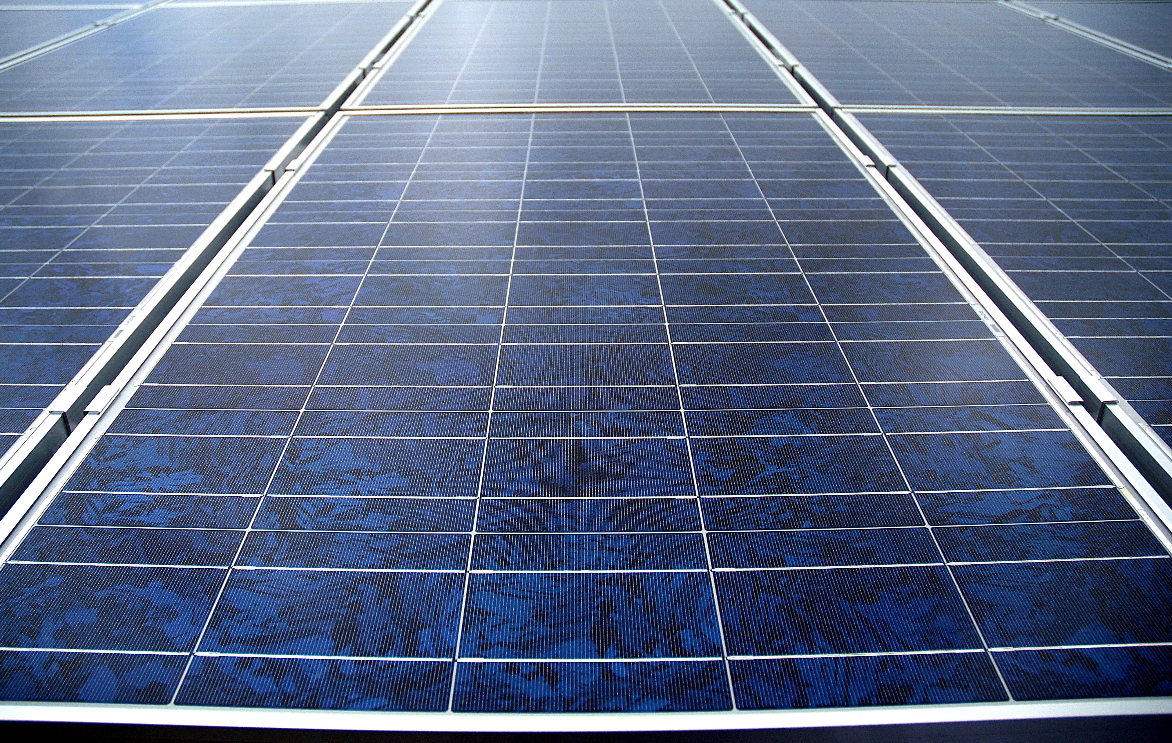 Nahaufnahme Solarstrom-Module